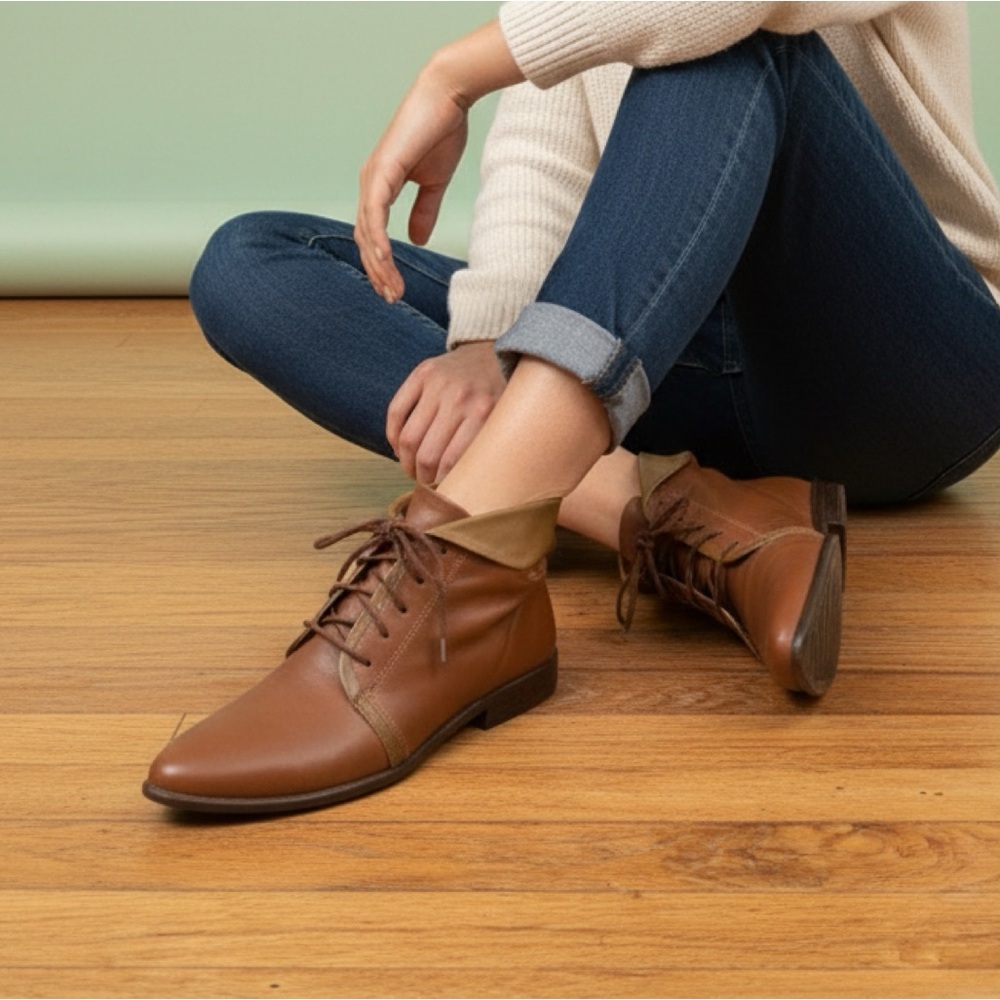 Women’s Brown Leather Ankle Boots